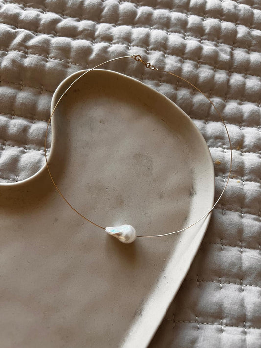 Tidal Pearl Gold Collar