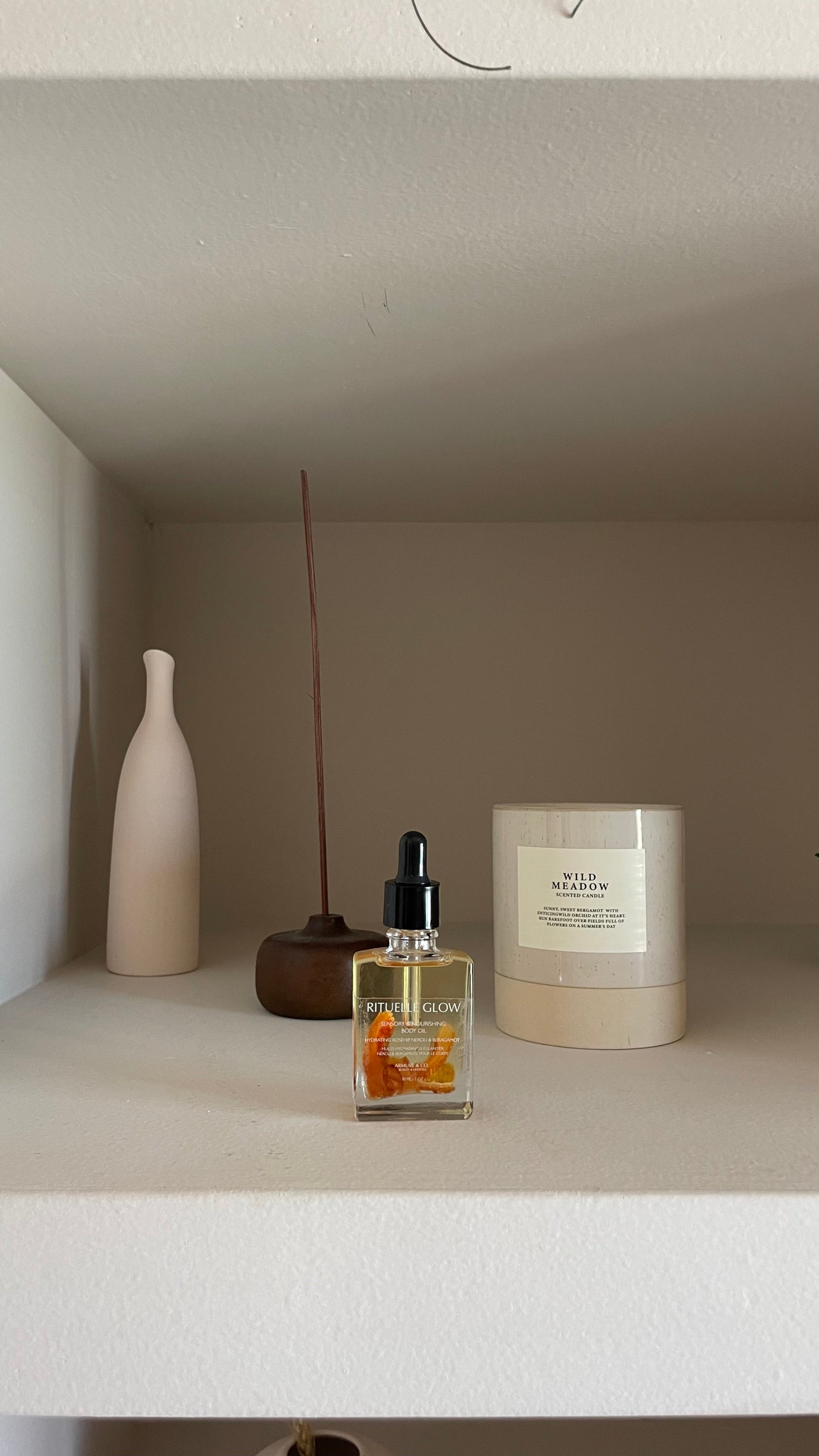 Luxurious tropical fruit scented body oil for hydration 