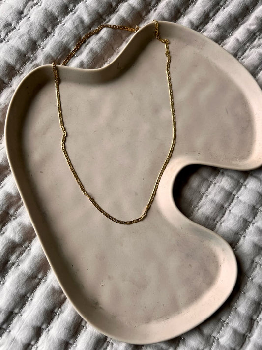 Textured Bar Link Gold Filled Chain 