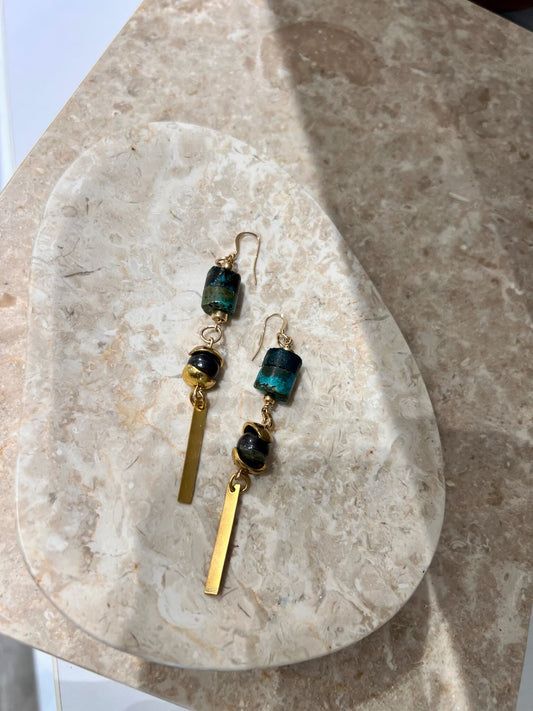 Tano Turquoise Dangle Earrings
