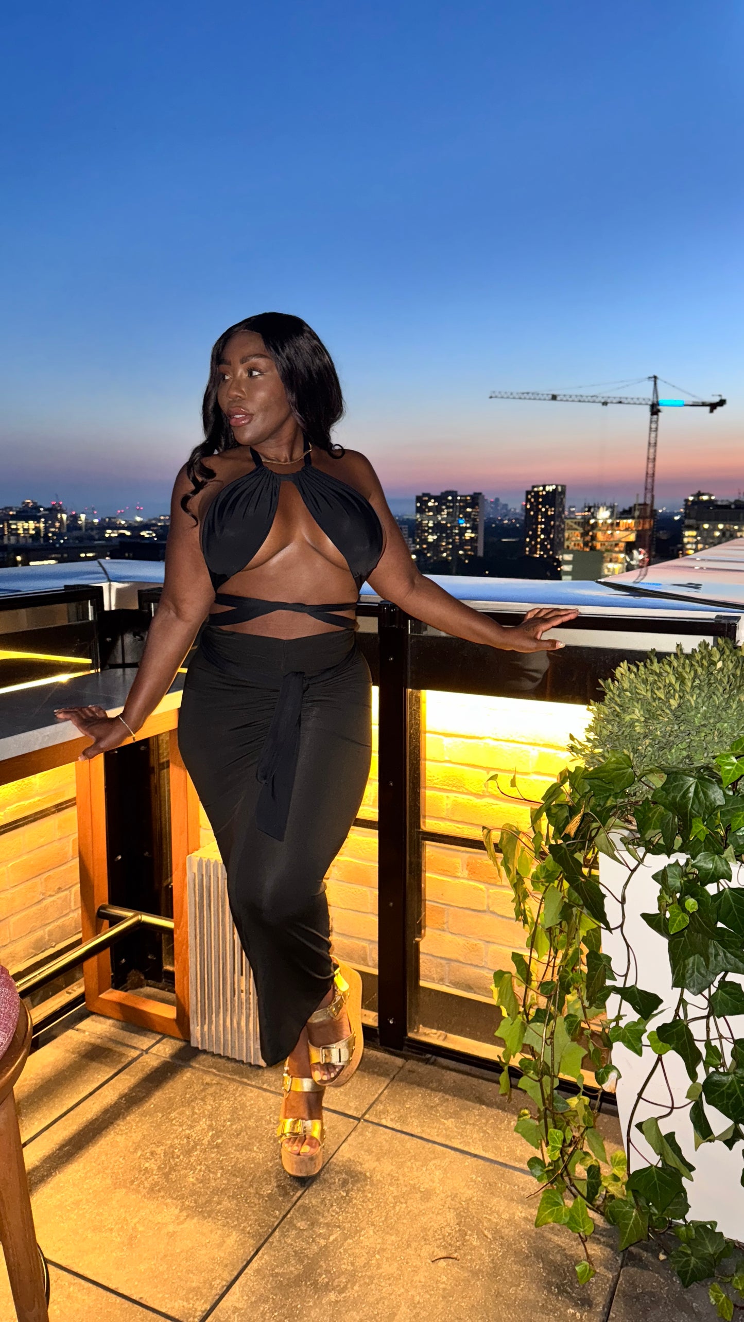 NVR Basic Convertible Wrap Swimsuit (Black)