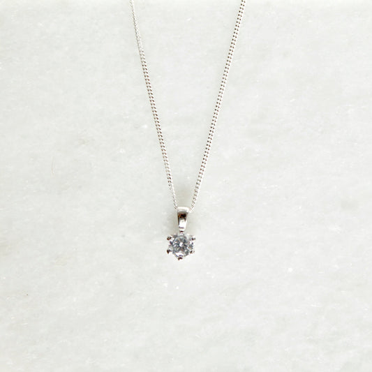 Stardust Spark Necklace - Silver